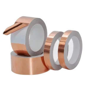 0.01mm Conductive Silicone Adhesive Heat-Resistant (AL+PET+AL) Cable Shielding Rolled Copper Aluminum Foil Tape