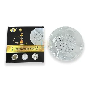 0.02mm 50 pcs 14cm x 14cm Silver Food-Grade Hookah Aluminum Foil Pre-Punched Soft Sheet Foil