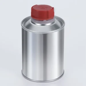 0.25L Tinplate Can with Threaded Screw Top for Aerosol Automotive Refinish and Brake Fluid Packaging