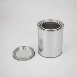0.5L Round Empty Tinplate Paint Can Leakproof for Industrial Chemical Solvent Storage Custom Logo OEM