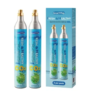0.6L Aluminium CO2 Gas Cylinder High Pressure Disposable CO2 Tank for Seltzer Water