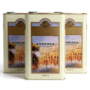 1 5L Food Grade Metal Cans Rectangular Extra Virgin Olive Oil Can Cooking Oil Packaging Custom Metal Tin Box Food Grade Tin Can