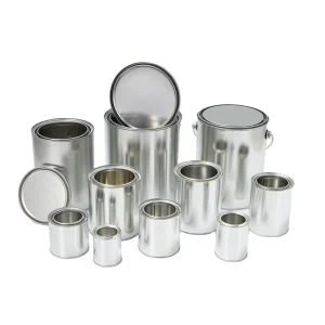 1 Liter 1L Metal Round Tin Paint Can with Lid Factory Direct