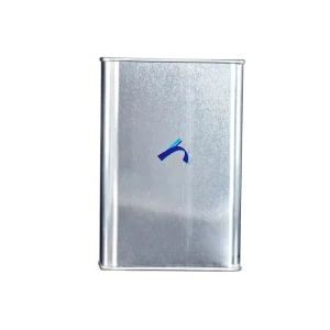 1-Liter Square Metal Can with Plastic Cap Airtight Container for Chemicals