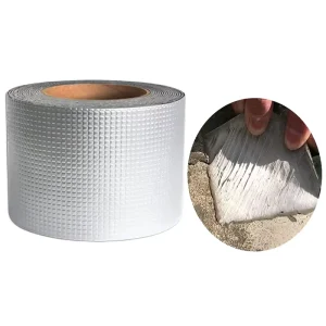 1.5mm Thick Butyl Aluminum Foil Tape 50mm x 15m Waterproof Sealant Tape for Roofing Metal Repair HVAC Duct