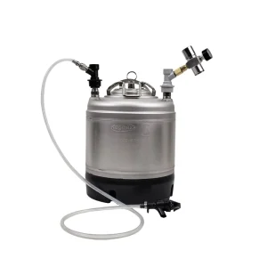 1.75 Gallon 6.5L Corny Cornelius Ball Lock Keg Kit with CO2 Regulator and Plastic Tap for Homebrew