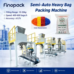 10-50 kg Color Masterbatch Bagging Machine for Plastic Pellet Resin Granule Filling
