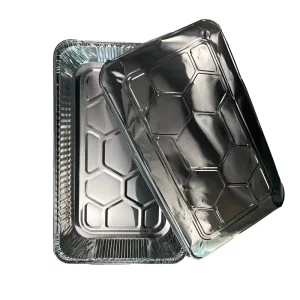1000-Piece Rectangular Aluminum Foil Container Set with Lids