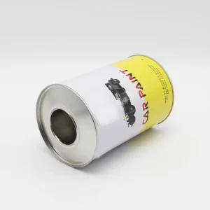 1000ml Motor Oil Petrol Oil Empty Tinplate Can with 42mm Plastic Spout Cap for Car Care