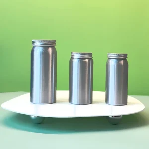 100ML 150ML 200ML Capsule Aluminum Bottle Wide Mouth Aluminum Health Care Product Packaging Bottle Anti theft Cover Metal Bottle