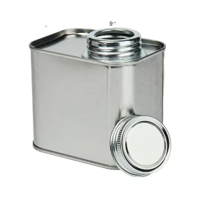 100g, 200g, 250g, 350g, 450g or 500g Square Coffee Tin Can with Air Valve