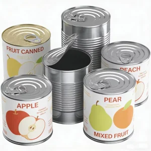 100ml 200ml 300ml 500ml Food Grade 3-Piece Tinplate Can for Food Storage with Pull-Ring Lid