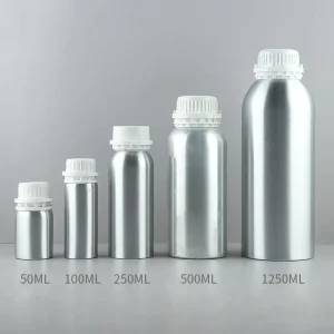 100ml 250ml 500ml 1000ml 5L Leak Proof Cosmetics Chemical Liquid Essential Oil Recyclable Metal Aluminum Bottle