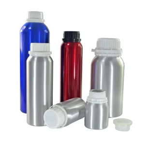 100ml 250ml 500ml 1000ml Aluminum Metal Bottles Red Gold Matte Black Essential Oil Perfume Bottle