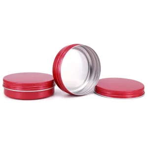 100ml Large Round Aluminum Tin Can Jar for Hair Wax and Cosmetics