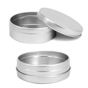 100ml Round Aluminum Metal Jar Tin Can for Face Cream Storage and Packaging
