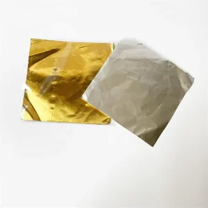 100pcs Chocolate Aluminum Foil Wrappers 10 x 10cm Printed Soft Mylar Sheet for Food Packaging
