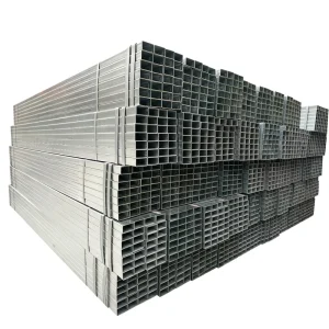 100×50 GI Galvanized Rectangular Steel Pipe 150×100 Carbon Steel Hollow Tube for Building Structure and Industrial Equipment