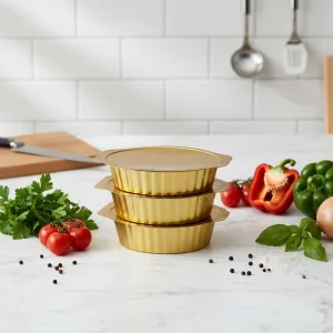 1030ml Customized Disposable Aluminum Foil Takeaway Food Containers