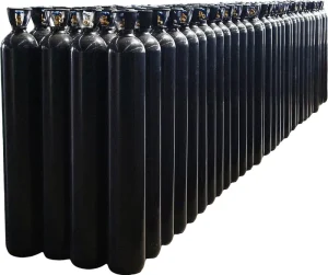 10L 40L 50L Portable Steel Oxygen CO2 Argon Helium Gas Cylinders BS3 CGA 540 Valve ISO9809 CE