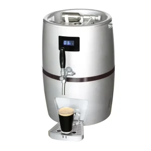 10L Beer Barrel Shape Beer Cooling Dispenser Compressor Portable Beer Keg Kegerator