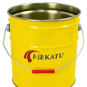 10L Metal Pail with Locking Lid Heavy Duty Tin Can for Paint