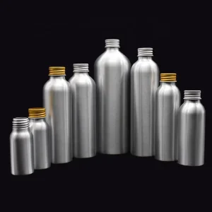 10ml 30ml 50ml 100ml 120ml 150ml 200ml 250ml 500ml 1L Screw Cap Refillable Essential Oil Aluminum Cosmetic Bottles
