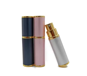 10ml Travel-Size Refillable Aluminum Perfume Bottle with Metal Shell