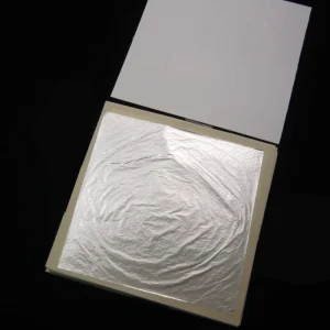 11 X 11 cm 100% Pure Silver Leaf Foil Sheets for Crafts Decoration and Gilding