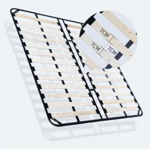 120*190mm 120*200mm 150*200mm 180*200mm Iron & Wood Material Queen Folding Metal Frame Guest Bed with Padded Mattress