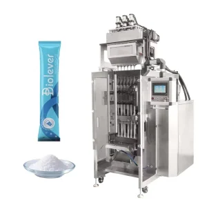 120 240bag min Multi Lane Automatic Back Seal Pouch Packaging Machine with Auger Filler Slitting Powder Stick Packing for Coffee