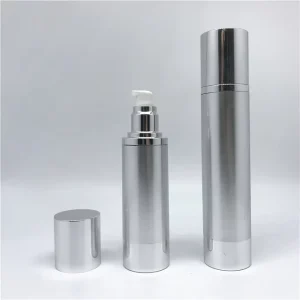 120ml/4oz Aluminum Airless Pump Bottle for Face Cream, Shampoo and Cleanser