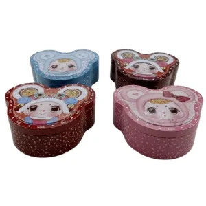 125x100x45H mm Irregular Metal Tin Box with Open Lid for Food Tools Accessories Cosmetics and Candies
