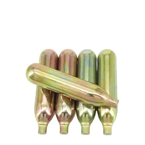 12g Non-Threaded CO2 Cartridges, High Pressure Gas Cylinder for Airsoft BB Gun and Paintball