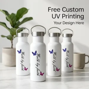 12oz BPA-Free Stainless Steel Double-Wall Vacuum Insulated Kids Water Bottle with Straw Lid