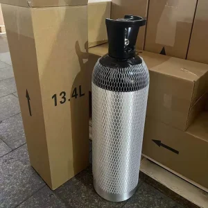 13.4L 20lb 9kg Aluminum CO2 Gas Cylinder Carbon Dioxide Aluminum Alloy Gas Cylinder