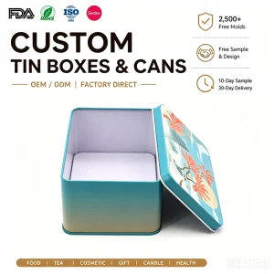 130*90*70mm Luxury Eyewear Metal Tin Packing Box Custom Logo Sunglasses Rigid Case Disposable Glasses Eyeglasses