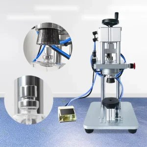 13mm 15mm 17mm 20mm Pneumatic Perfume Bottle Pump Crimping and Aluminum Cap Capping Machine
