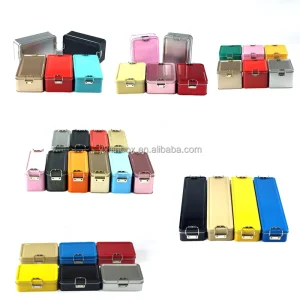 150 x 60 x 65 mm Rectangular Metal Tin Box for Biscuits, Cookies, Cake, and Chocolate with Lock Buckle and Airtight Lid