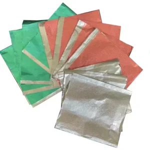 15cm x 30cm (6 x 12 inch) Custom Pop-Up Hairdressing Metal Foil Sheets Embossed Printed Food Grade