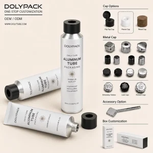 15g 30g 50g 80g 100g Recyclable Aluminum Soft Tube for Skincare Lotion Packaging