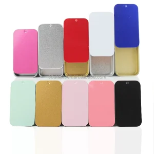 16g 16ml 60x34x12mm Sliding Metal Tin Box with Custom Color Printing for Packaging Hot Sells Metal Tin Container Tinplate