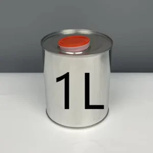 1L Cylinder Empty Tinplate Metal Can with Pull Ring Sealed Lid Matte Finish for Chemical Packaging Factory Supply