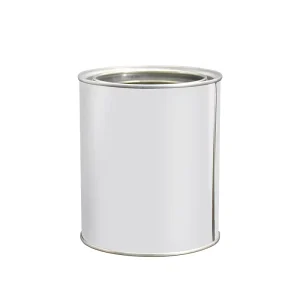 1L Empty Round Tin Can with Lid for Chemical Products
