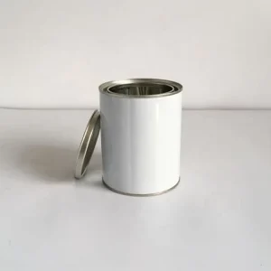 1L Lacquered Round Tinplate Can With Metal Lid Anti Leak Anti Corrosion for Paint Motor Oil Adhesive Industrial Packaging