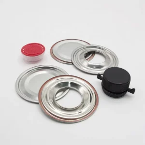 1L Round Tin Can Top Cap Price Tinplate Accessories Tin Can Accessories Middle Opening Cover With Bottom Accessories