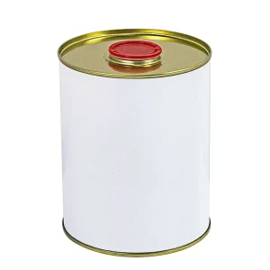 1Litre Tinplate Paint Can with Lid Round Metal Tin Can for Aerosol Ink Packing for Chemical Use 1KG Capacity