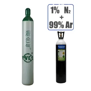 1N2+99Ar Mixed Gas Cylinder Binary Mixed Gas Cylinder for Welding Protection Gas and Electric Light Source Filling