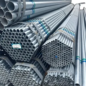 1mm ERW Hot Dip Galvanized Steel Pipe 2 Inch Round Hollow Tube for Greenhouses