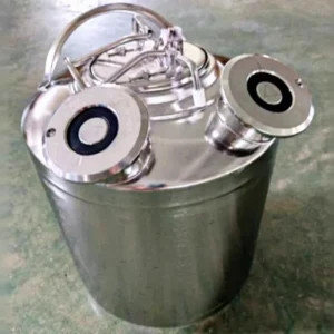2-Head 10L Stainless Steel Food-Grade Beer Line Cleaning Keg Tank for Beer Dispensing Systems